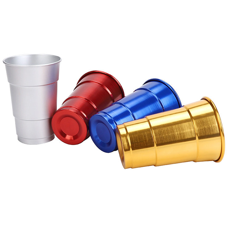 500ml Aluminum Metal Drinking Tumblers Cups